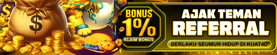 KUAT4D Bonus Referral Up To 1%