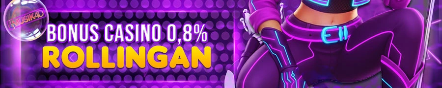 Musik4D Bonus Rollingan Casino 0,8%