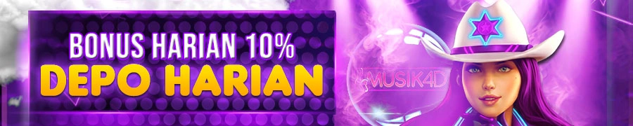 Musik4D BONUS HADIAH DEPOSIT HARIAN 10%
